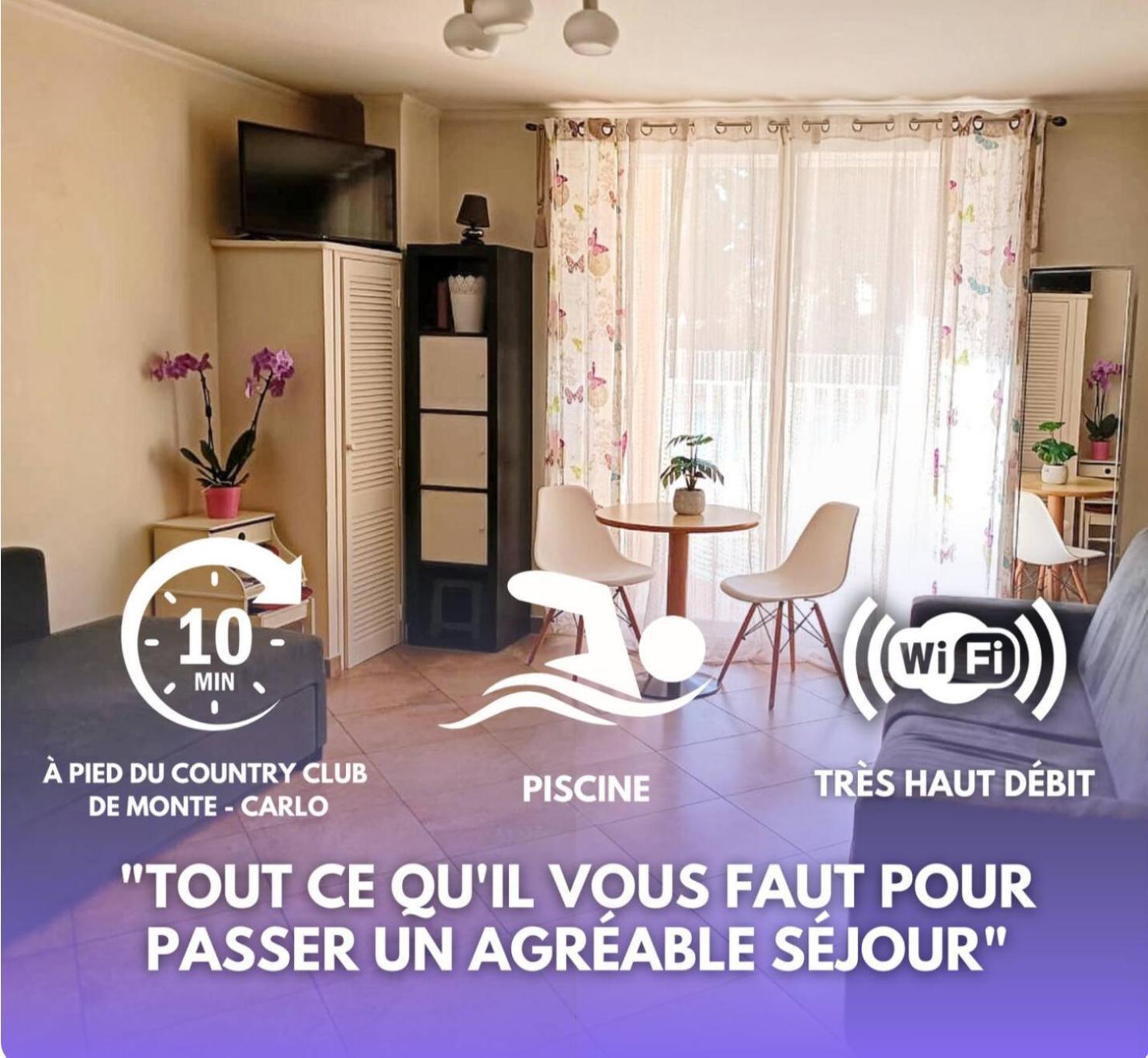 Direct Monaco Studio Devant Piscine Beausoleil Εξωτερικό φωτογραφία